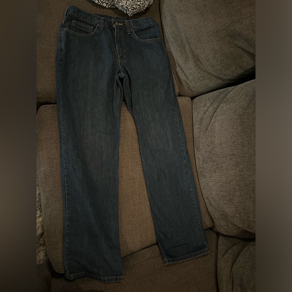 Men’s Carhartt dark wash jeans 32x32 straight leg/boot leg